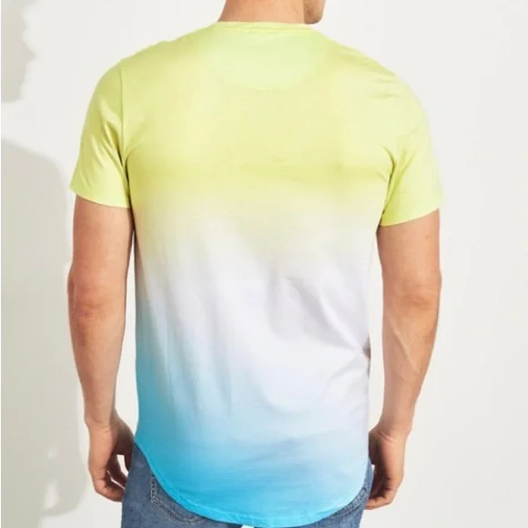 ☀️Hollister, Size XS, Ombré, Logo Graphic, Short Sleeve Top - Picture 8 of 10